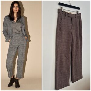 MOS MOSH - Erin Nora Pant. Brown plaid. 
Size: 36 - fits 6/8.
